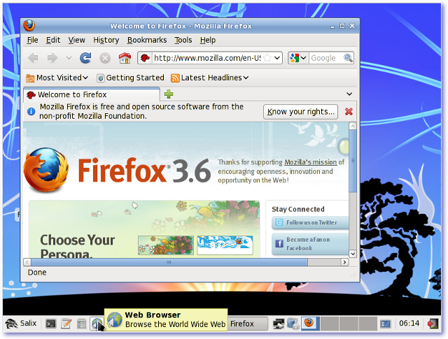 Screenshot του Mozilla Firefox