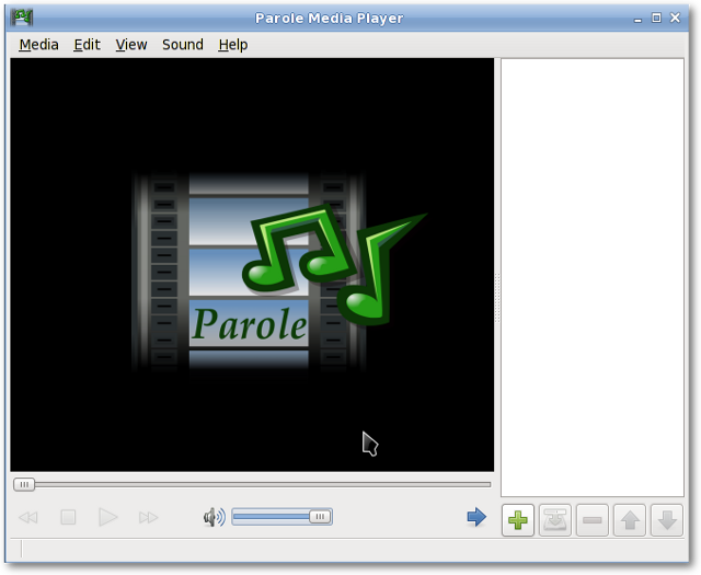 Screenshot of Parole Media Player