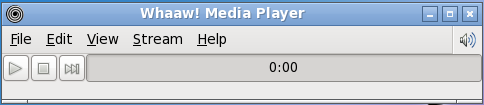 Schermata di Whaaw! Media Player