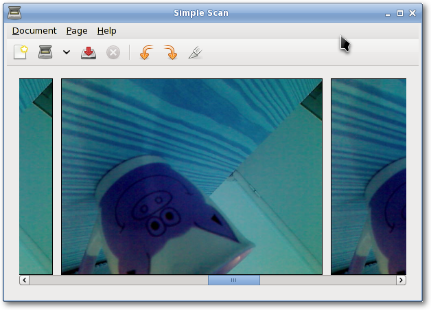 Skärmdump av Simple Scan